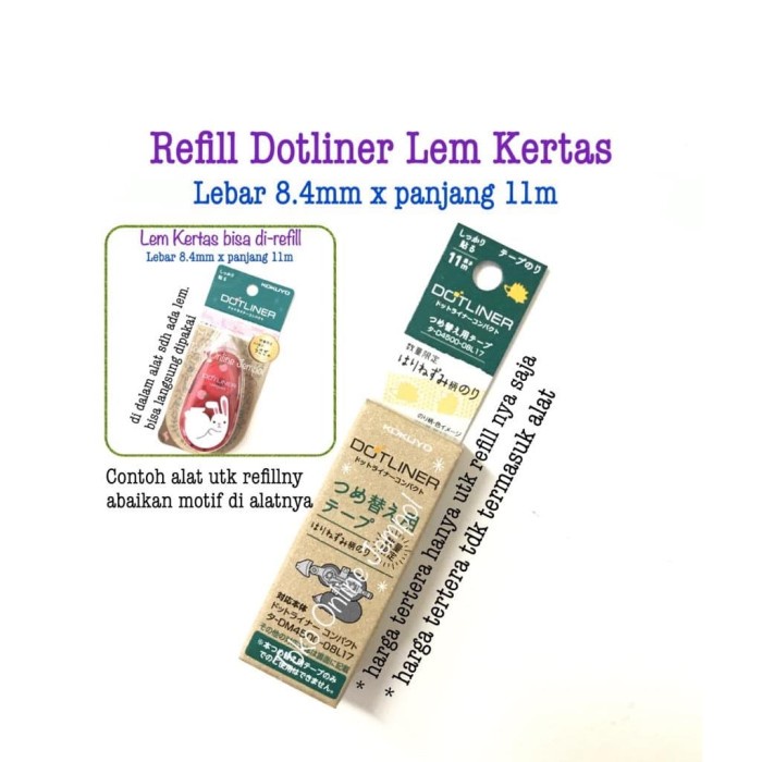 

Hemat Refill Dotliner Animal 8.4 Mm Lem Kertas Kokuyo Glue Tape Atk0862Ky Bergaransi