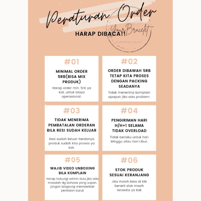 (BUY 5 FREE 1)(HURUF A-N)GELANG INISIAL/GELANG INISIAL FONT PUTIH