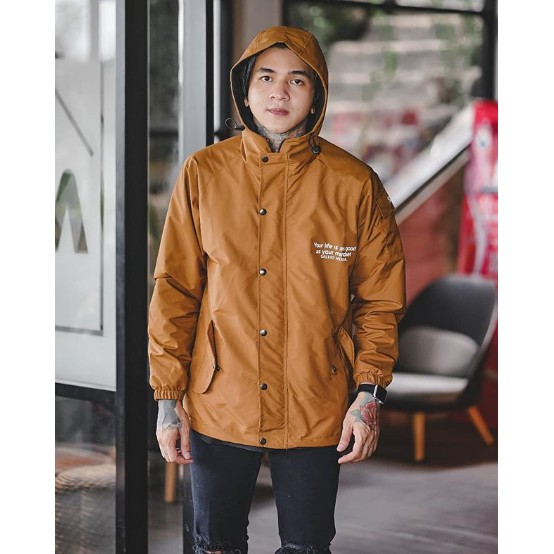 Jaket Taslan Salviohexia Kuning Kunyit