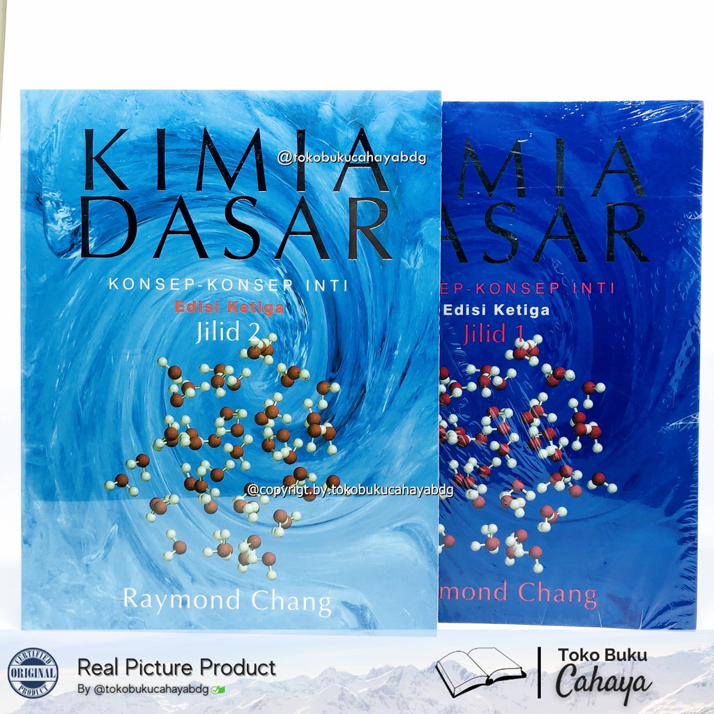 BUKU KIMIA DASAR Jilid 1 / Jilid 2 EDISI 3 RAYMOND CHANG ORIGINAL 100% ASLI Erlangga
