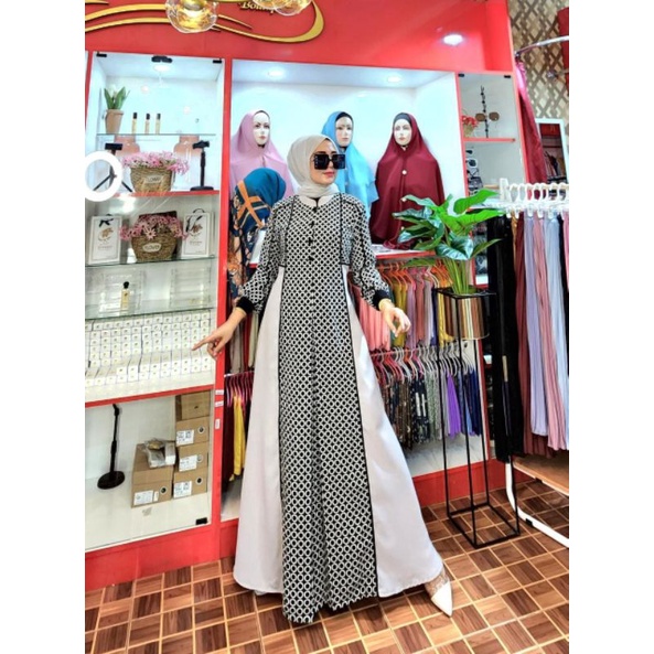 gamis elegant ameena dress raina gamis referensi