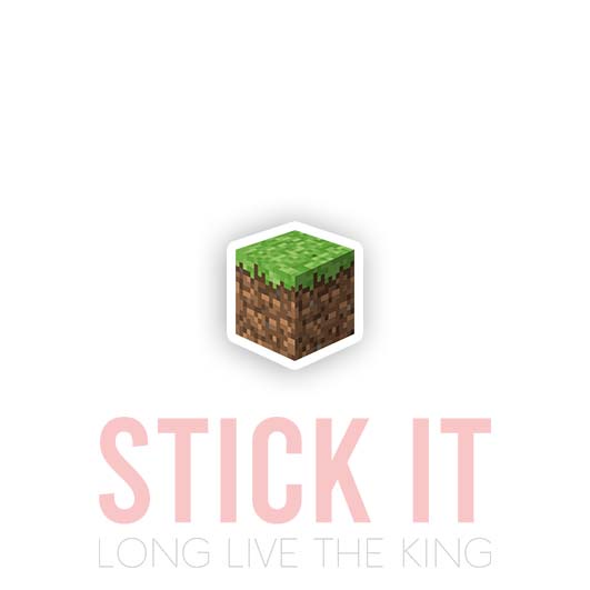 

Stiker sablon setrika DTF kaos baju sticker vinyl minecraft gamer 29