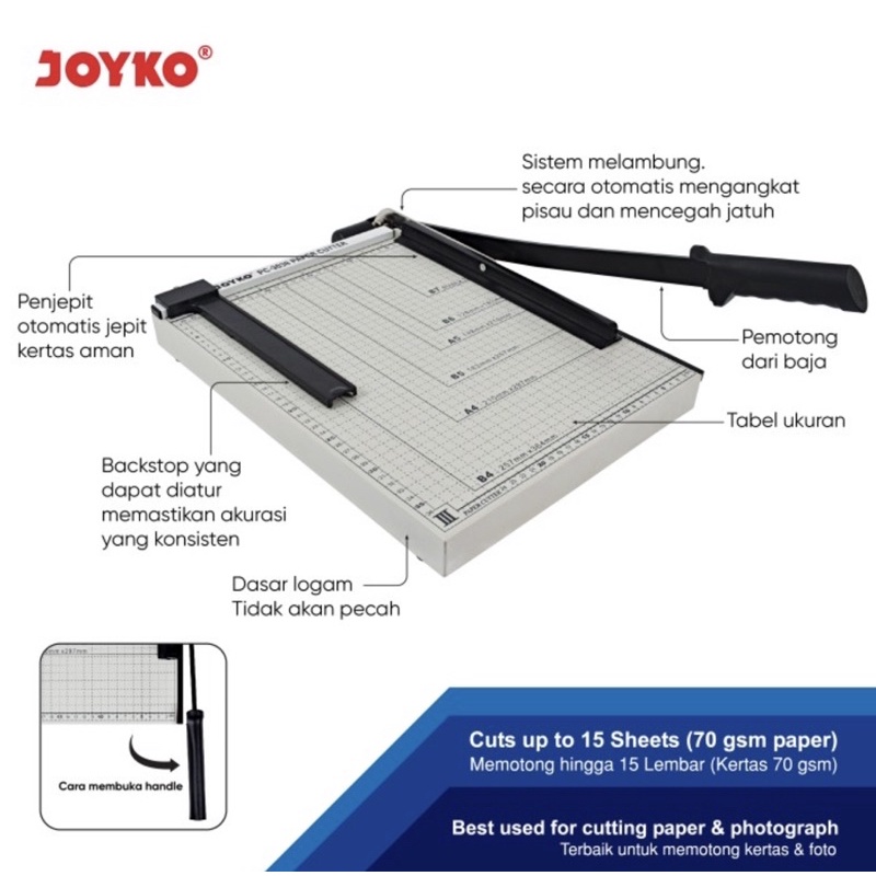 JOYKO - PAPER CUTTER FOLIO F4 / PEMOTONG KERTAS