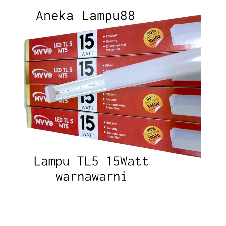 LAMPU LED TL5 15 - 20 - 5 - 10 WATT WARNA WARNI / LAMPU LED NEON T5 WARNAWARNI