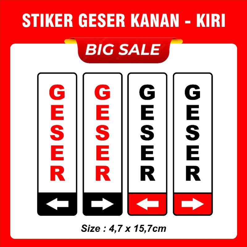 

Stiker Geser Kanan kiri