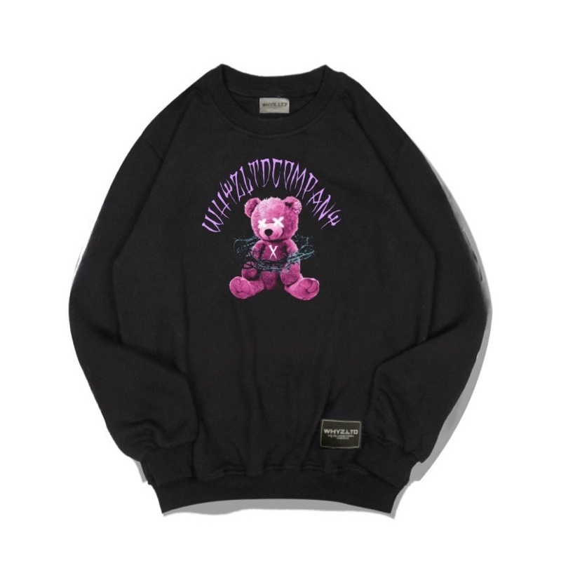 free stiker crewneck pria sweater pria teddy metal original whyz.ltd