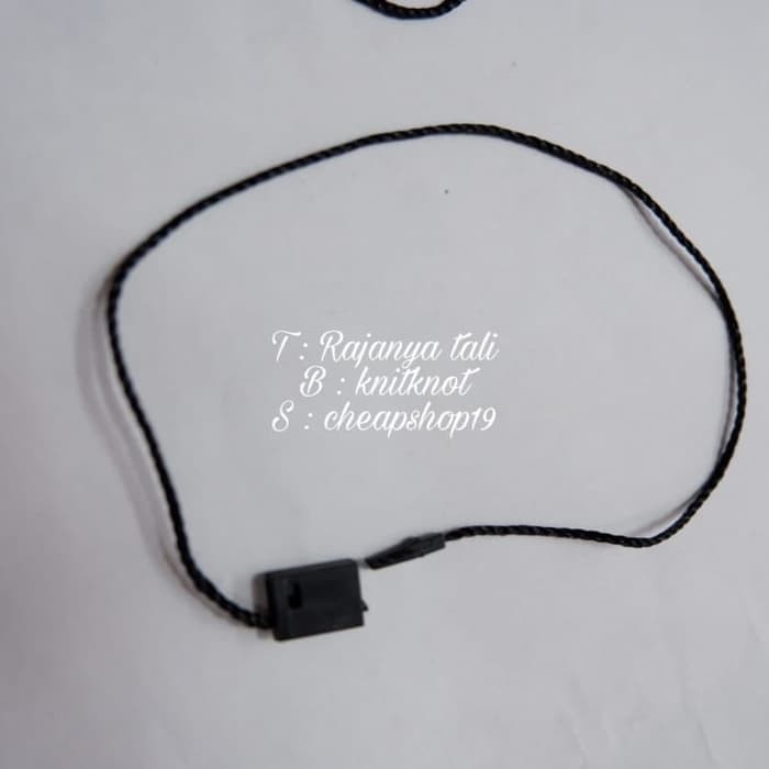 

Hang Tag String / Tali Hang Tag (1000pcs) - Hitam RJT