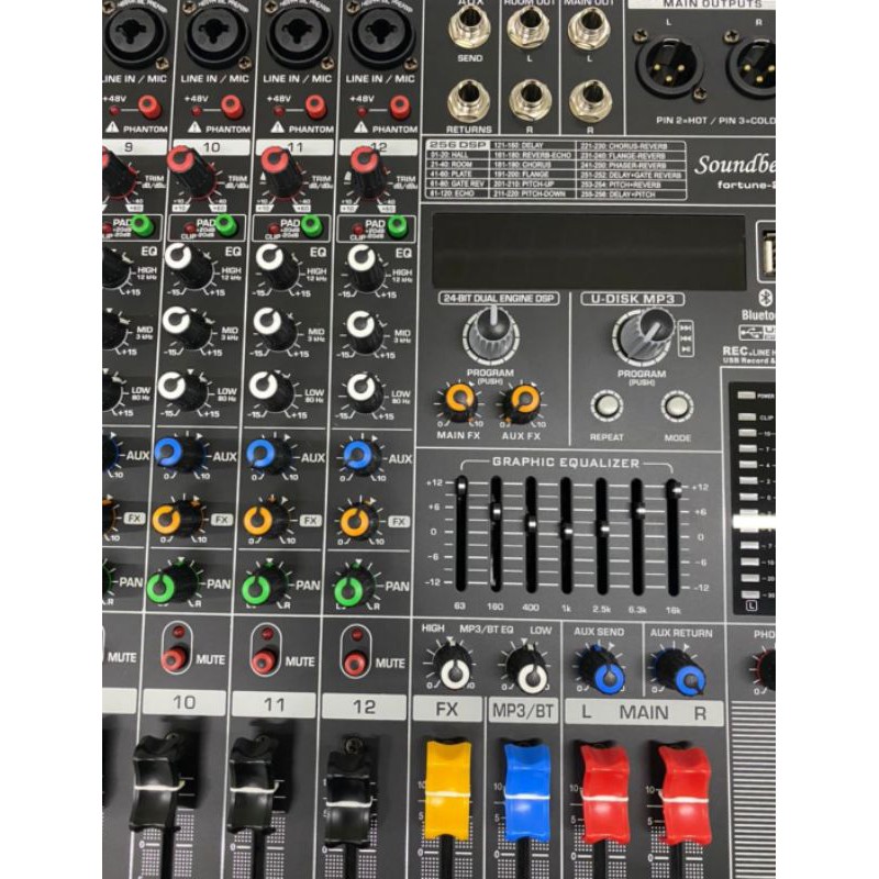 POWER MIXER SOUNDBEST FORTUNE 2 / FORTUNE2 USB BLUETOOTH 12 CHANNEL