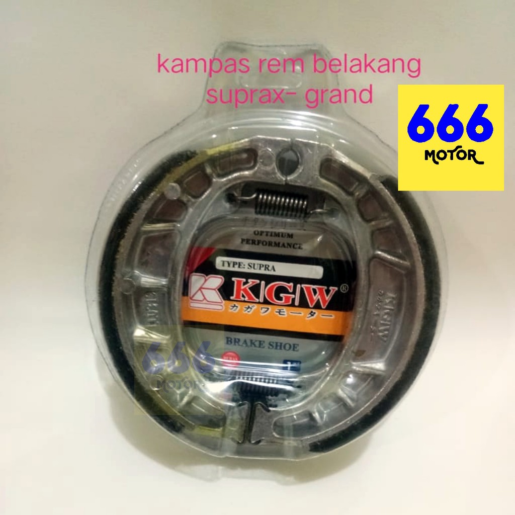 666MOTOR KAMPAS REM BELAKANG SUPRA