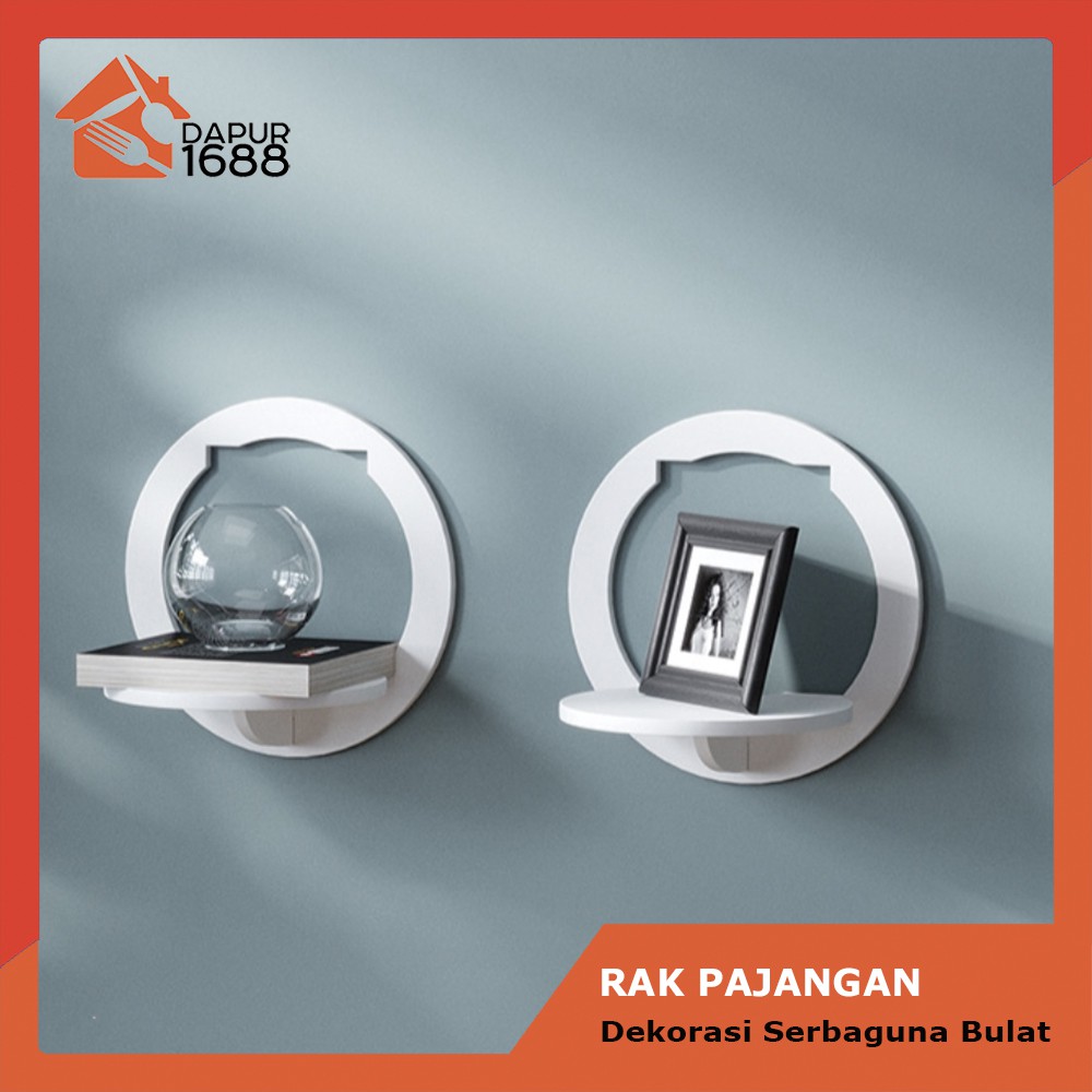 RAK DINDING TANAMAN VINTAGE DEKORASI SERBAGUNA BULAT BISA UNTUK HP
