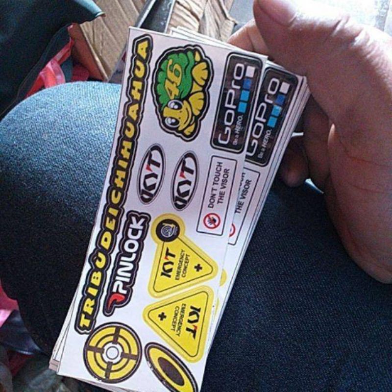 Jual Stiker Kaca Helm Kyt Satu Set Stiker Visor Kyt Stiker Helm Kyt Shopee Indonesia