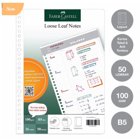 FABER CASTEL LOOSE LEAF NOTES B5 - NOTES A