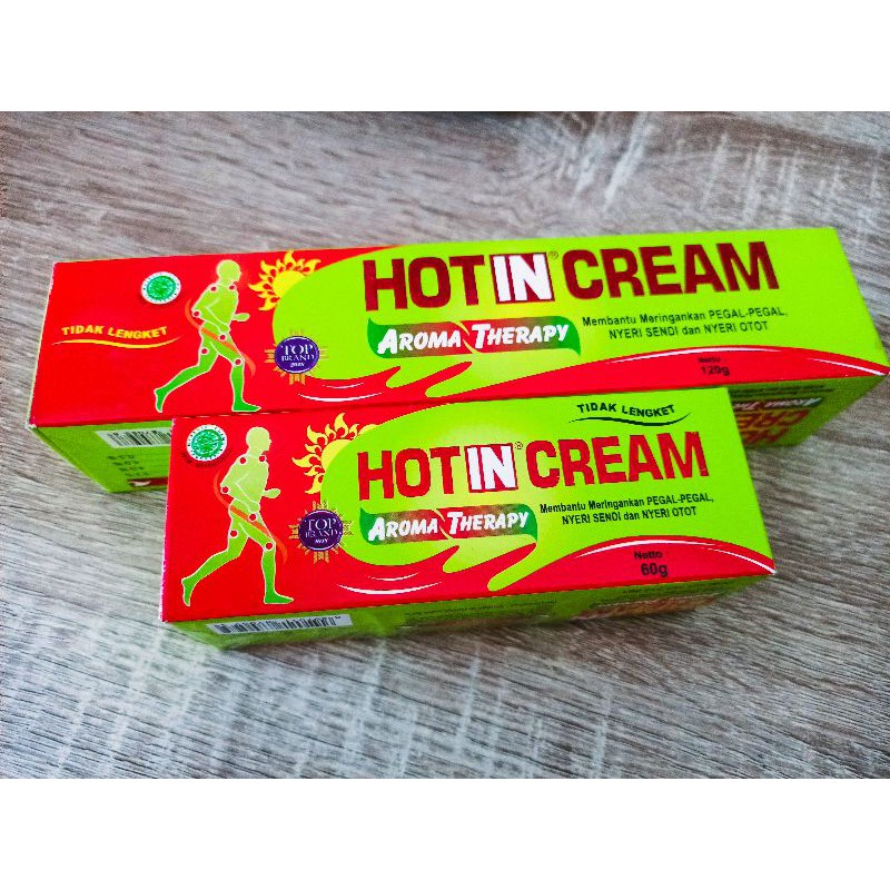 HOT IN CREAM TUBE HOTIN ORIGINAL, AROMATHERAPY, STRONG - UNTUK PEGAL NYERI SENDI DAN NYERI OTOT