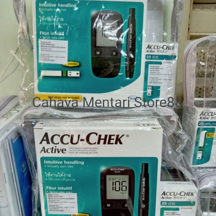 alat test cek gula darah / ACCU - check active