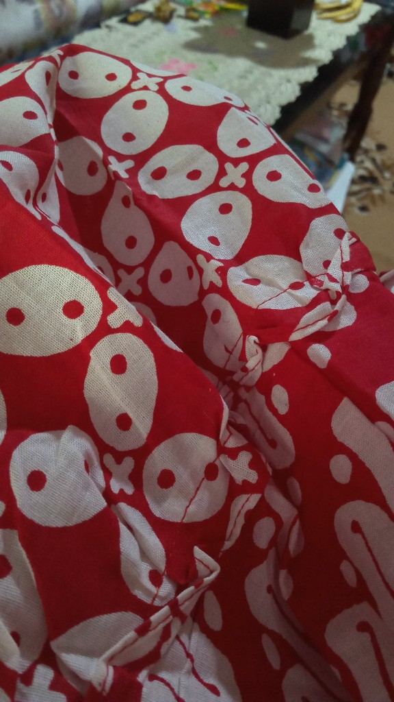 Juni Batik Gamis Batik Wanita Kombinasi Resleting Belakang All Size - Tali Samping