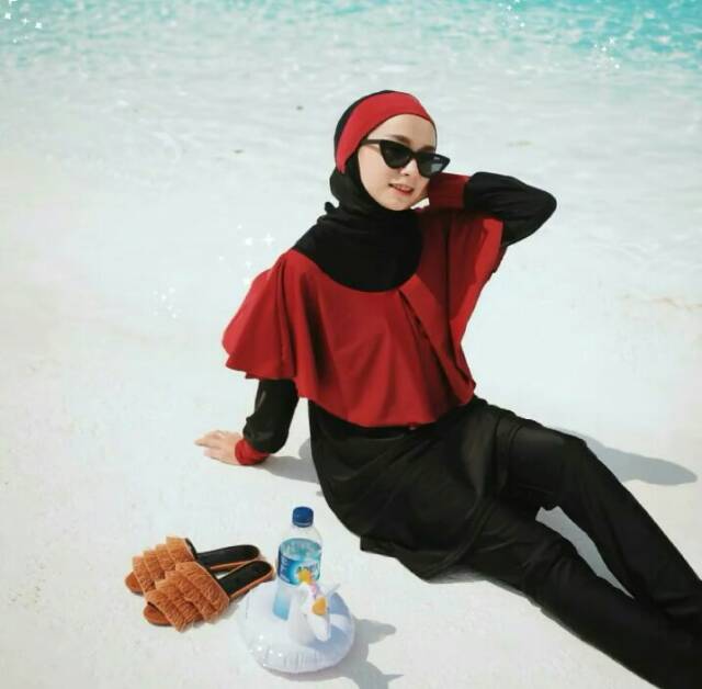 [Dapat COD] Baju Renang Muslimah Khirani Swimwear by Nay Sportswear