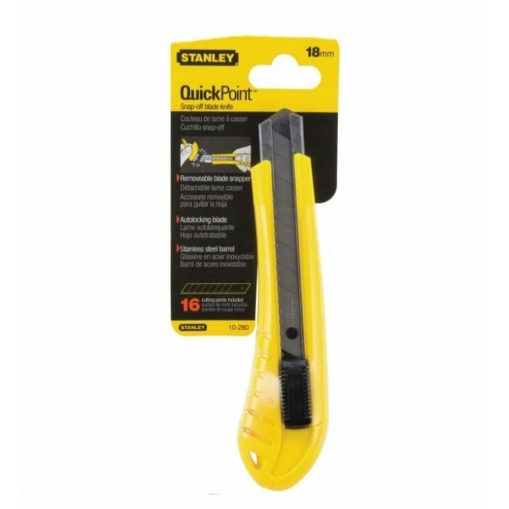 

STANLEY Snap-Off Self Locking Knife Model 10-280 cuci gudang