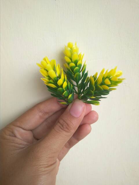 BI22 Bunga Pinus bunga plastik bunga artificial bahan mahar ringbox rustik
