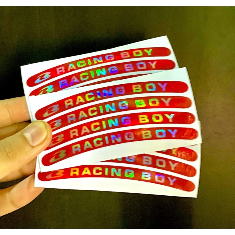 Sticker Stiker Velg Motor RCB Racing Boy Hologram