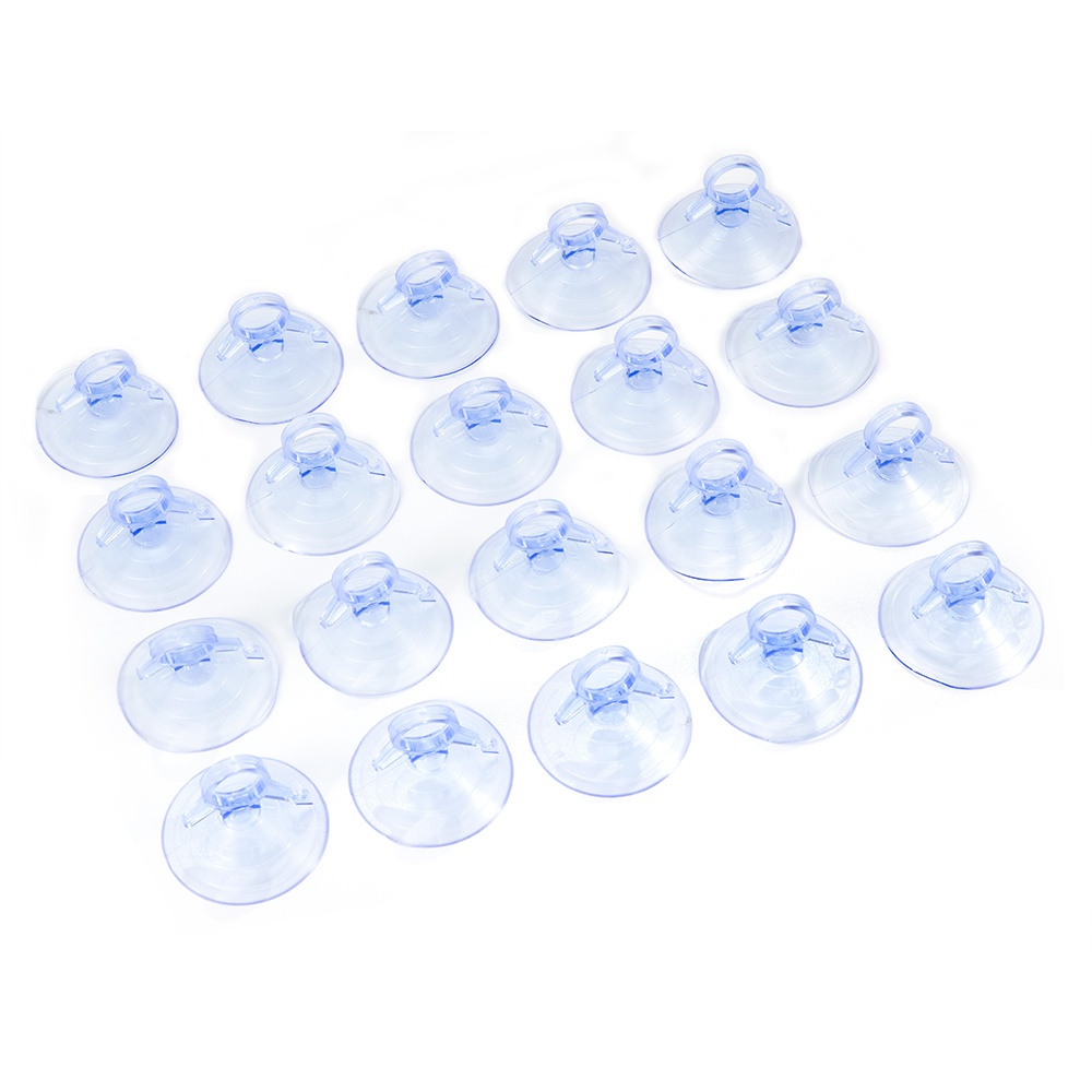 【COD Tangding】20Pcs 45mm Car Sunshade Suction PVC Cups Plastic Window Clear Rubber Suckers Pads