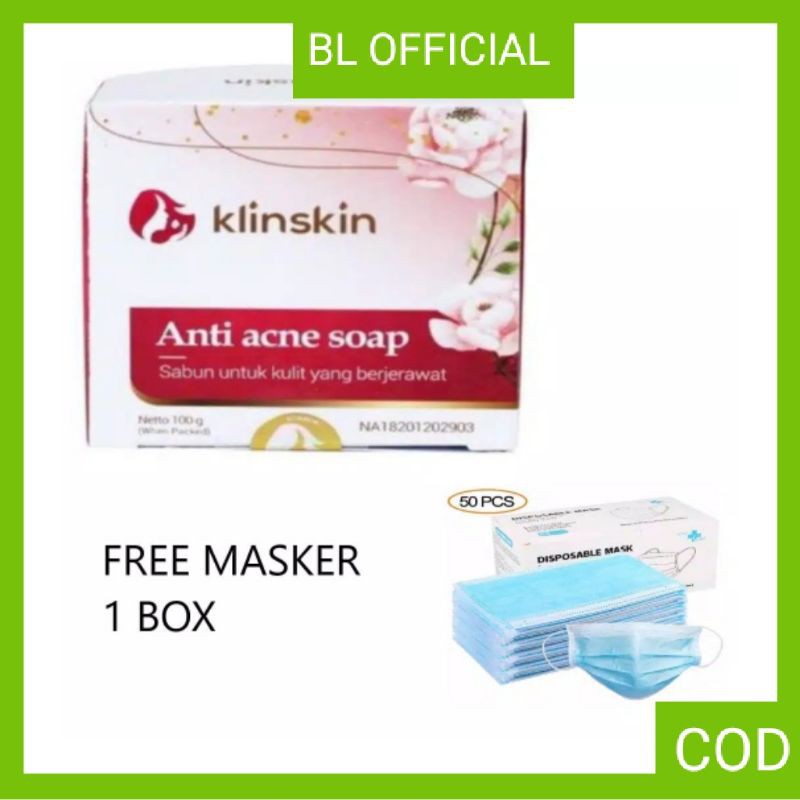 KLINSKIN ACNE SOAP SABUN WAJAH ACNE BPOM