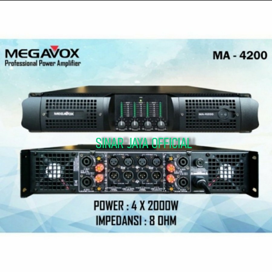 POWER AMPLIFIER MEGAVOX MA4200 / MA 4200 Original Megavox