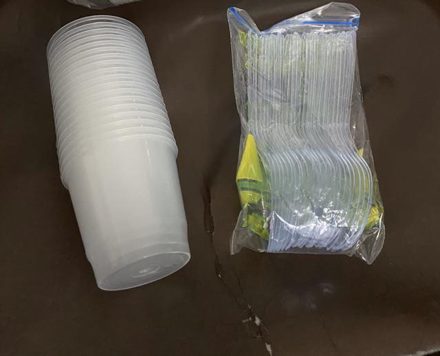 Sendok Makan Panjang Bening / Sendok Plastik 25 Batang