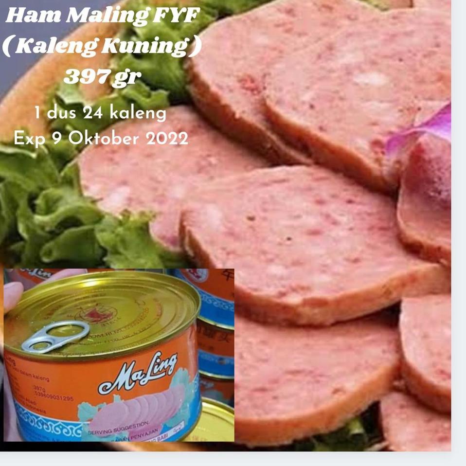 

Daging Ham MaLing FYF Canned Pork Luncheon Meat 397 gr (ART. B1418)