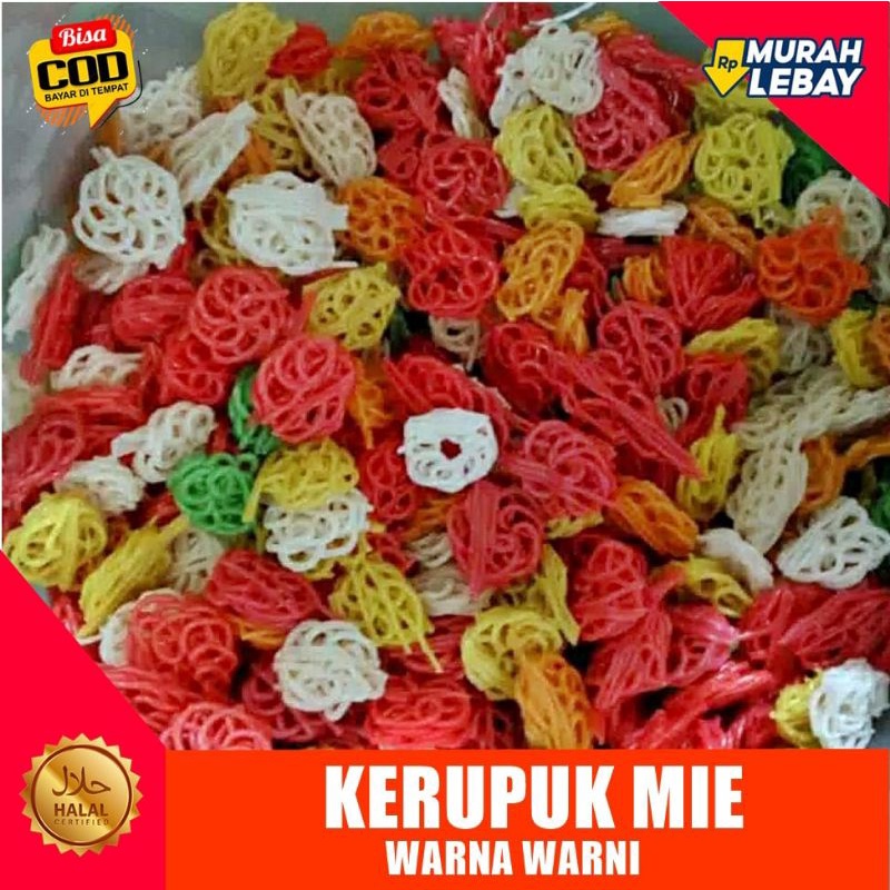 

Kerupuk Mie Rainbow Mentah Curah Bisa Langsung Goreng Camilan Renyah Gurih Lezat Aneka Kripik Halal