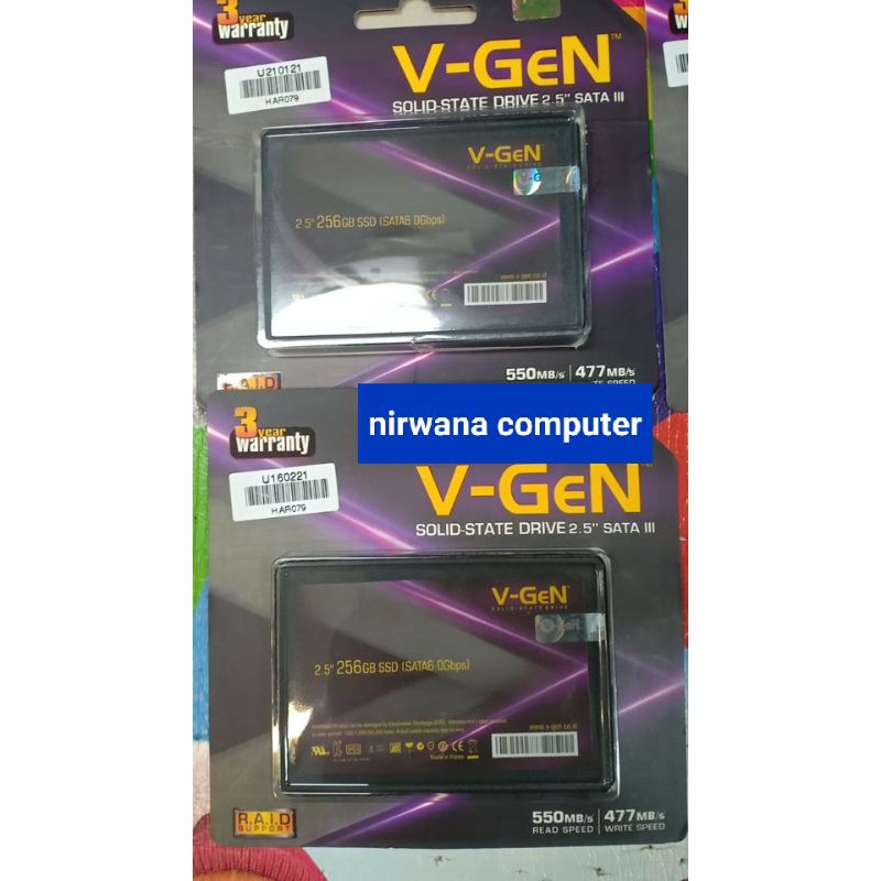 SSD V-GEN 256 GB -  SATA 3 V-GEN