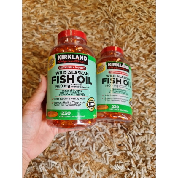 SUPLEMEN KESEHATAN KIRKLAND VITAMIN FISH OIL MINYAK IKAN