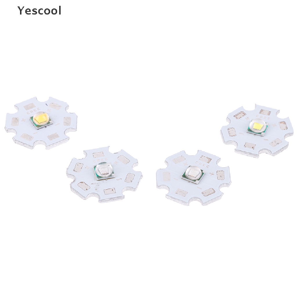 Yescool chip LED CREE XML2 XM-L2 10W Putih Merah Hijau Biru Kuning High Power 16 / 20mm PCB