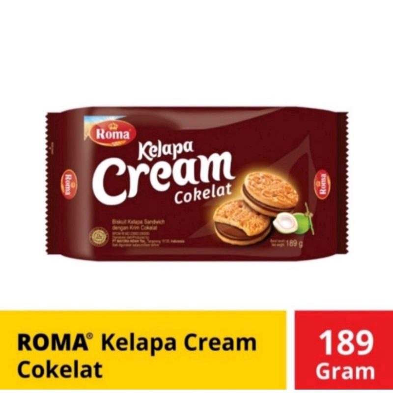 Roma Kelapa Cream Coklat 189gr