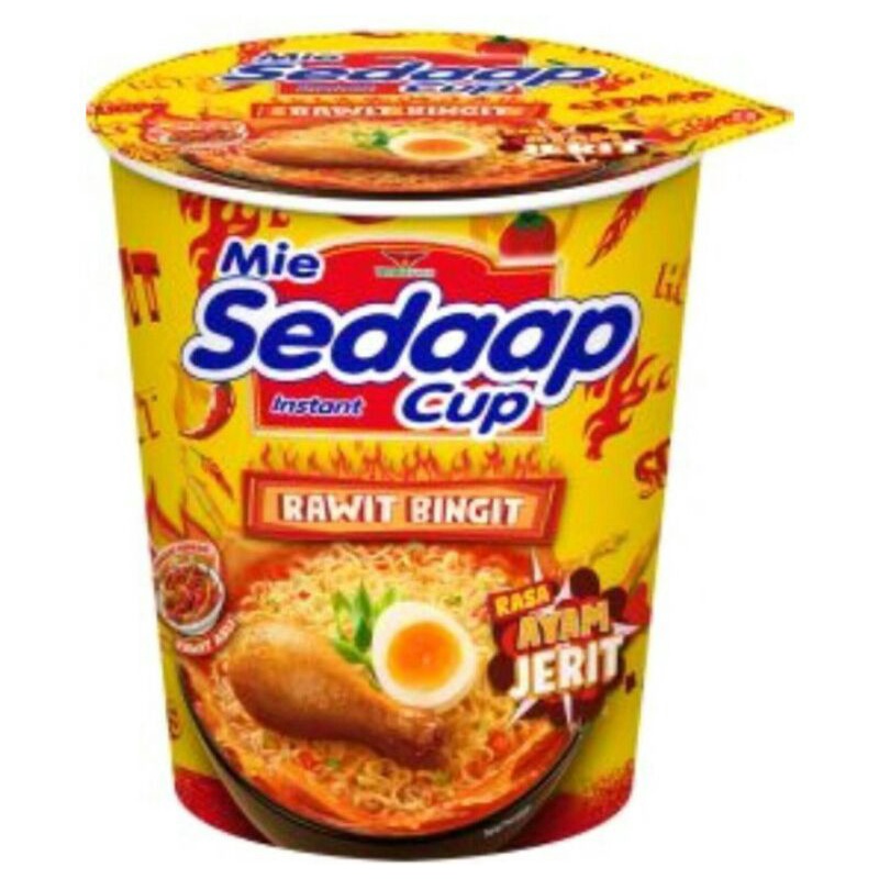

Mie sedaap cup rasa ayam jerit rawit bingit