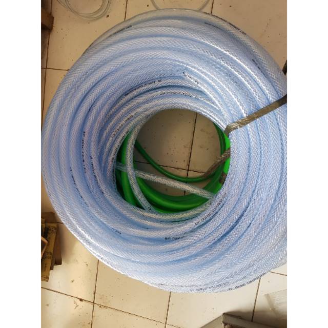 Selang air 5/8 selang benang selang serat. Selang air bening