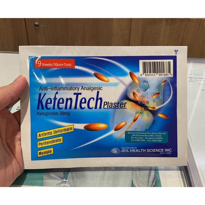 KefenTech Plaster ketoprofen30mg - 9pcs (Singapore)