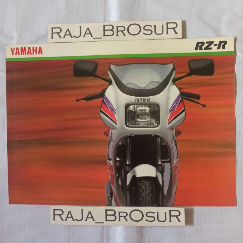 Poster brosur jadul lawas Yamaha RZR RZ R 135 6speed 2tak 1997