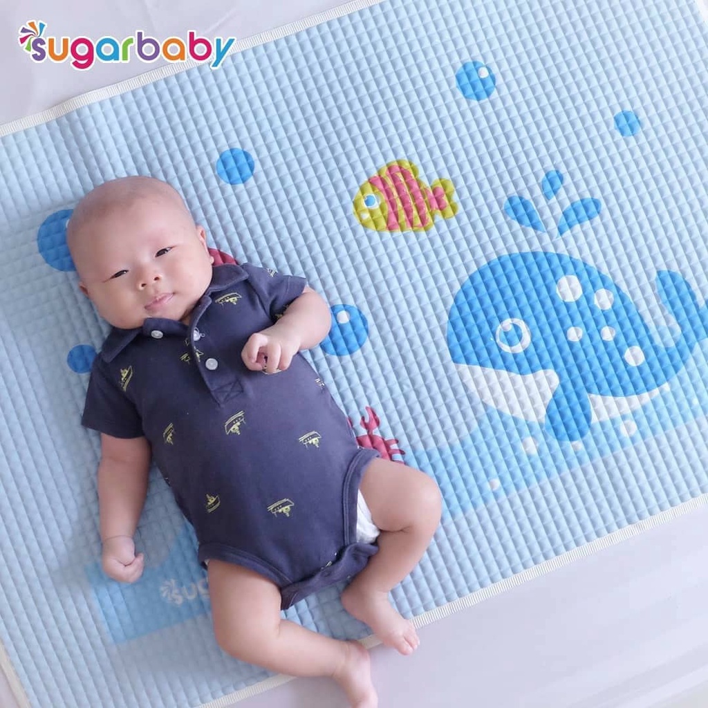 Sugar Baby Organic Healthy Cot Sheet Perlak Alas Ompol Bayi Waterproof Karet Organik Original Sugarbaby Premium Air Filled Rubber