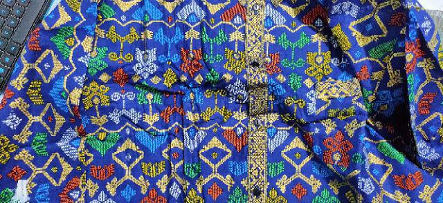 Qnunbatik Kemeja Batik Lengan Panjang Standard - Jumbo 5l Mentari Prodo