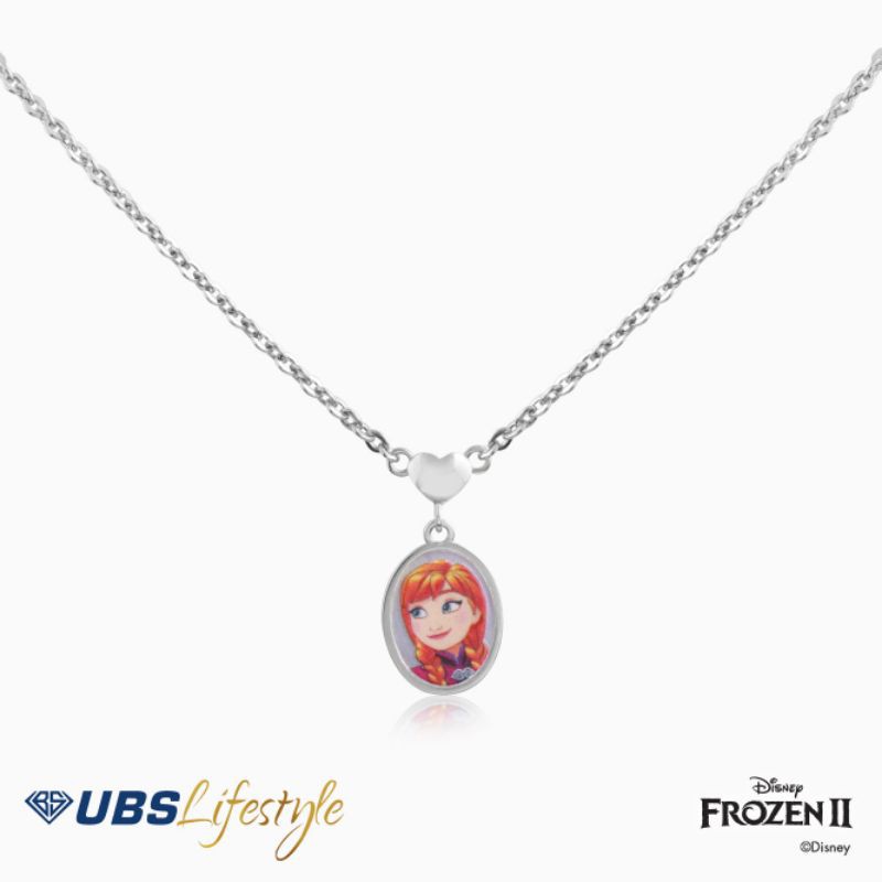 KALUNG EMAS UBS ANAK DISNEY FROZEN 750 - EMAS PUTIH - HKY0069