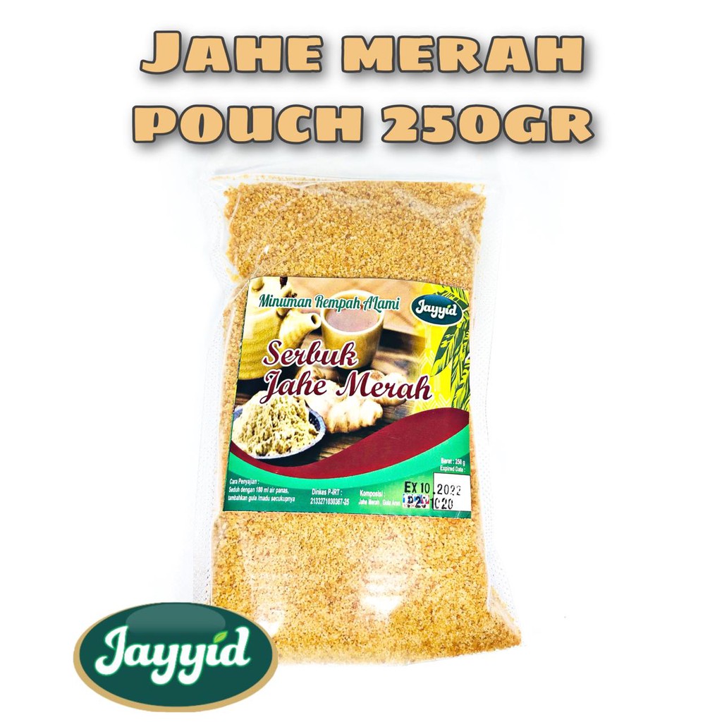 

Jahe Merah Instant Plus Gula Aren POUCH 250gr