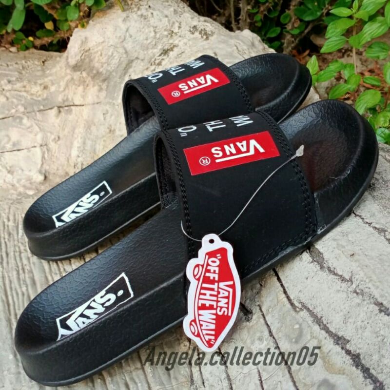 SENDAL SLOP SLIP ON SLIDE SANDAL PRIA WANITA PYLON HIGH QUALITY.