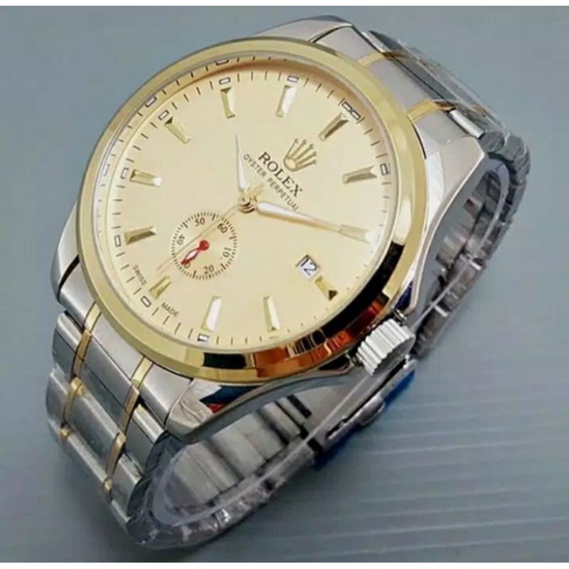 JAM TANGAN PRIA ROLEK AUTOMATIC ANALOG TANGAL AKTIF