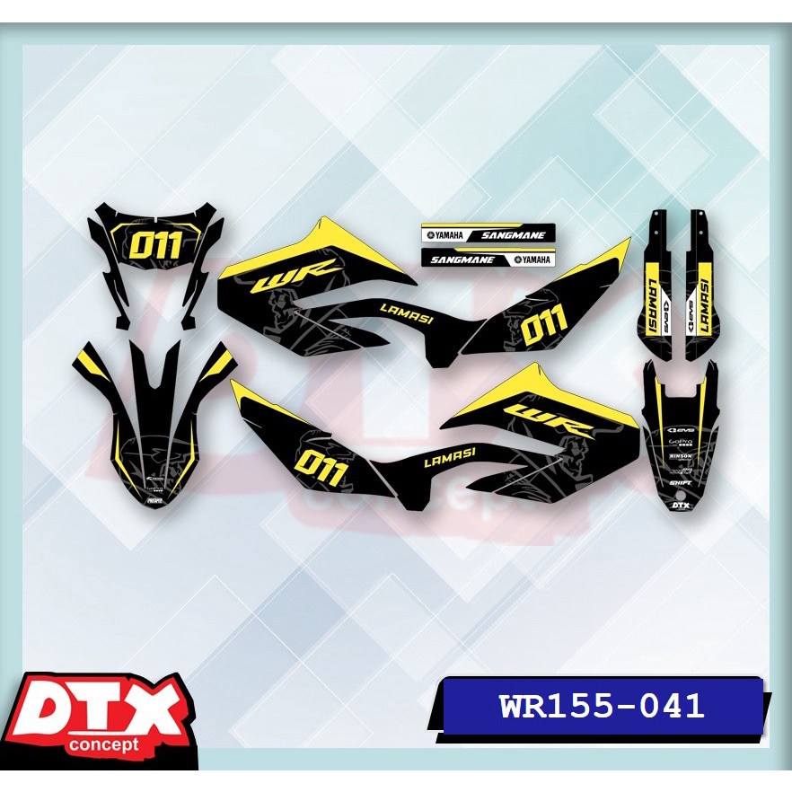 decal wr155 full body decal wr155 decal wr155 supermoto stiker motor wr155 stiker motor keren stiker motor trail motor cross stiker variasi motor decal Supermoto YAMAHA WR155-041