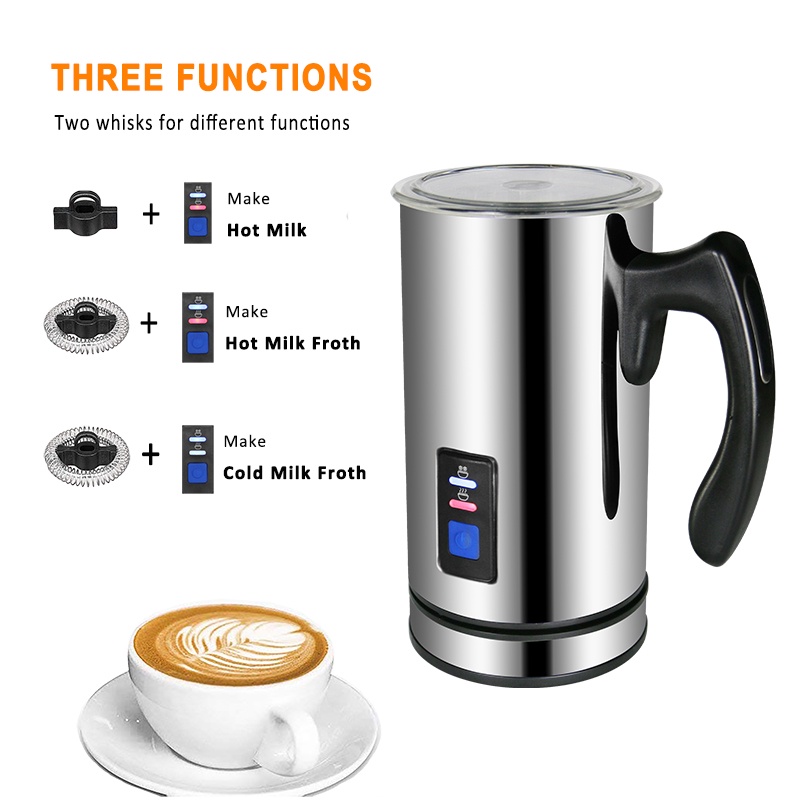 Electric Milk Frother Pembuat Busa Susu Kopi Latte Cappucino Biolomix-500W - N311VDE