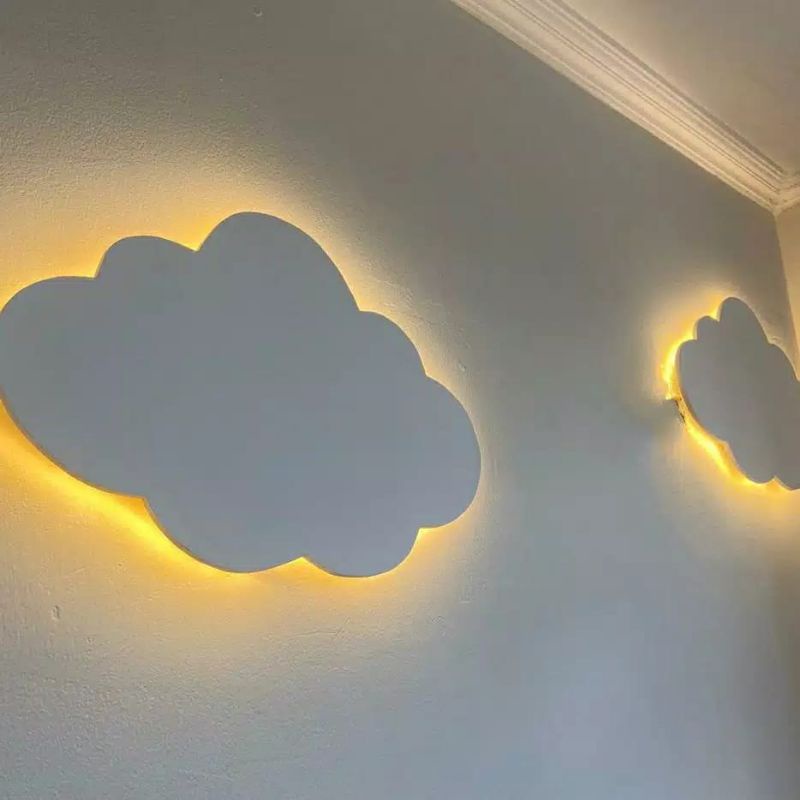 Lampu tidur awan, lampu aesthetic, hiasan dinding, lampu hias, kado unik-2