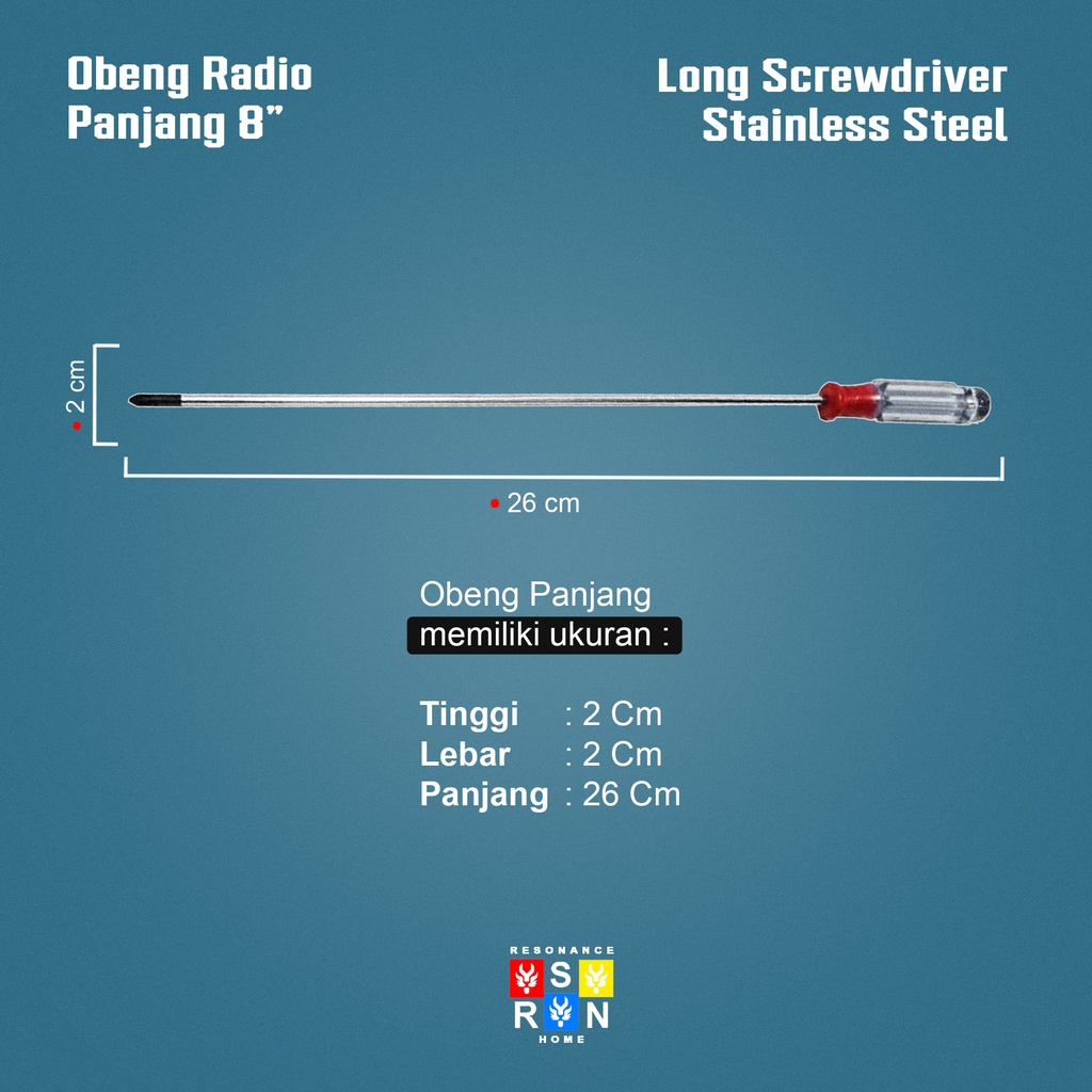 Obeng Panjang / Obeng Radio Multifungsi Resonance Home