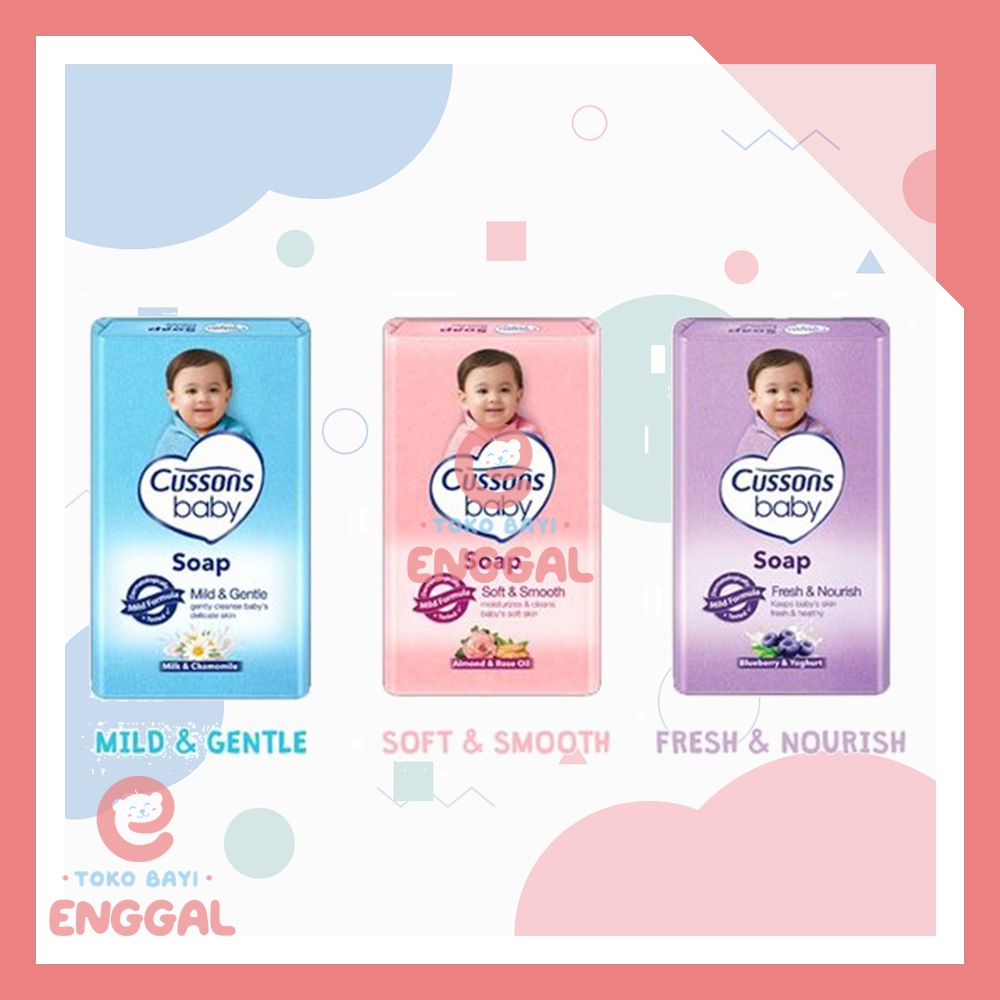 Cussons Soap Sabun Batang Bayi All Variant Mild &amp; Gentle Soft &amp; Smooth Fresh &amp; Nourish