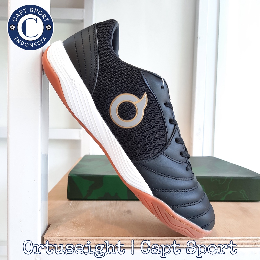 SEPATU FUTSAL ORTUSEIGHT JOGOSALA VOLTA Black/White/Gum ORIGINAL