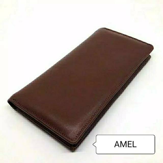 DOMPET PRIA KULIT ASLI PANJANG PREMIUM BANYAK KARTU WARNA HITAM COKLAT MARON TAN AWET DAN TAHAN LAMA